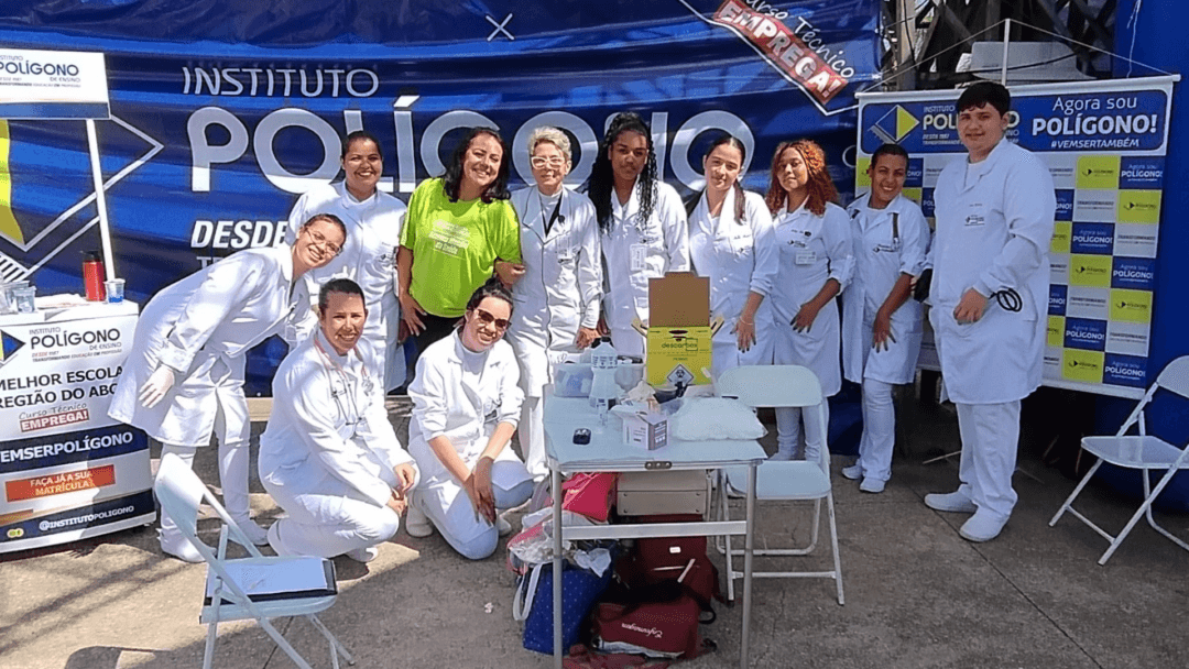 Enfermagem: Instituto Polígono participa de mobilização nacional e leva serviços de saúde à população de Santo André 1 Curso de Enfermagem